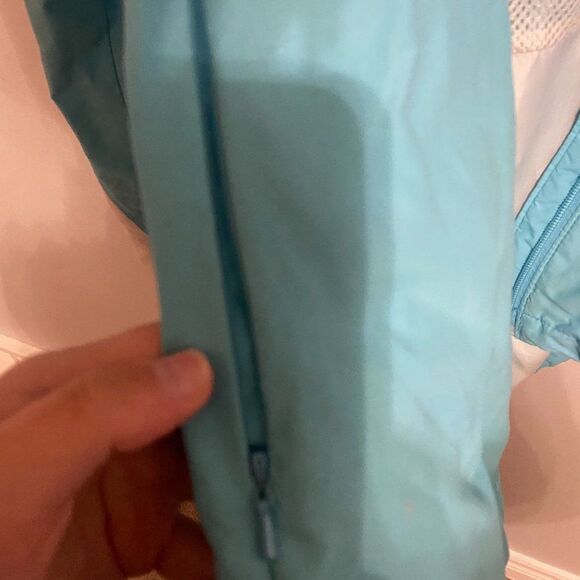 Columbia Blue & Grey Windbreaker Spring Jacket Coat Women's Size‎ Large - Picture 7 of 8